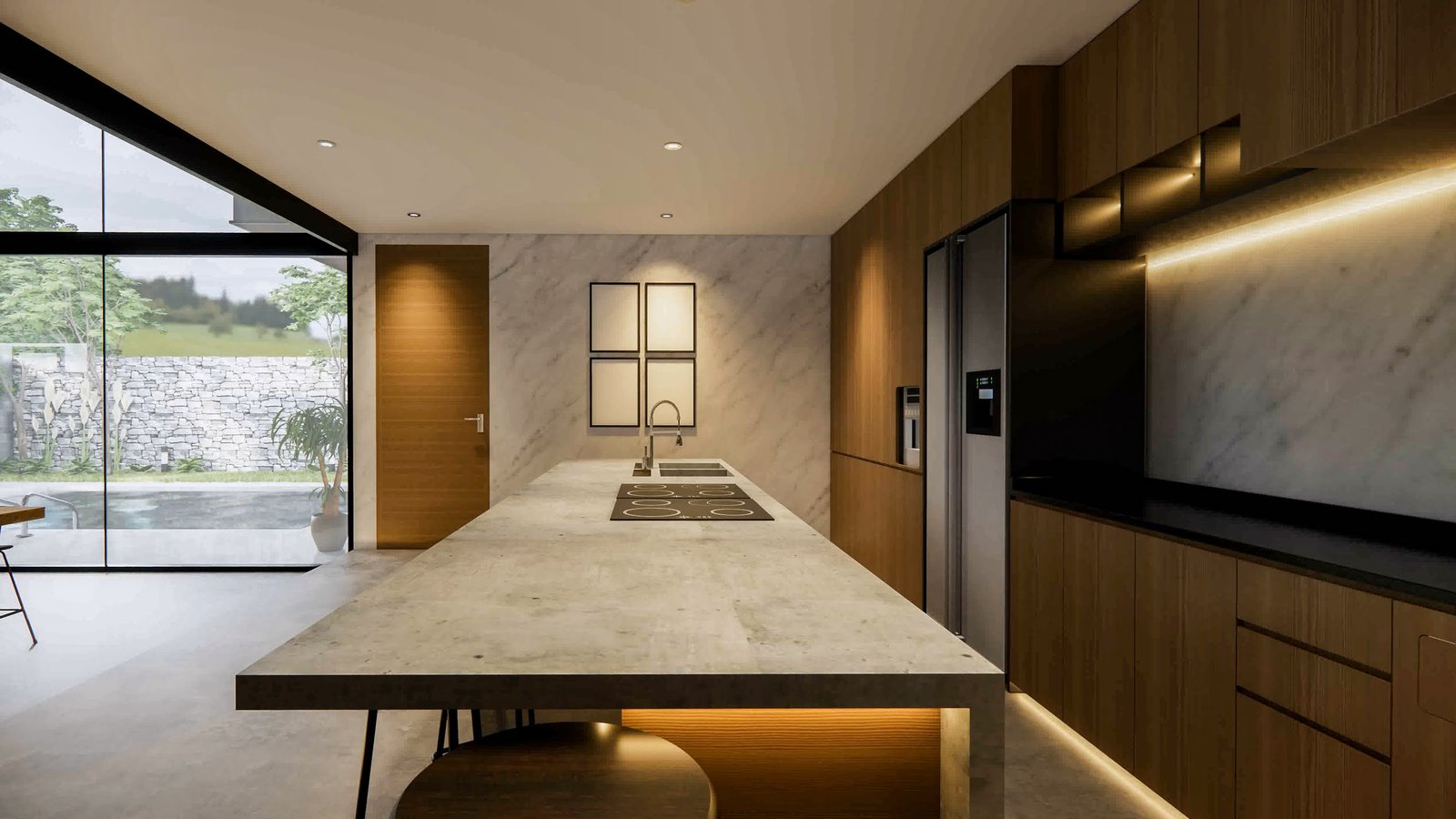 custom home kicthen concept for Houston home